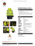 GloWear 8386 Hi-Vis Shell Jacket Spec Sheet GloWear 8386 Hi-Vis Shell Jacket Spec Sheet