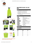 GloWear 8918BK Hi-Vis Rain Bibs Spec Sheet GloWear 8918BK Hi-Vis Rain Bibs Spec Sheet