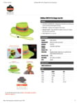 GloWear 8935 Hi-Vis Ranger Sun Hat Spec Sheet GloWear 8935 Hi-Vis Ranger Sun Hat Spec Sheet