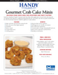 Handy 0.75 oz. Handmade Gourmet Mini Crab Cakes - 100/Case