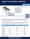 Gravity Skatewheel Conveyor Specification Sheet (1) Gravity Skatewheel Conveyor Specification Sheet (1)