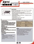 Grindmaster by Unic Stella Epic Three Group Automatic Espresso Machine Spec Sheet Grindmaster by Unic Stella Epic Three Group Automatic Espresso Machine Spec Sheet