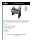 Groomer’s Best GB48ST 48 Stainless Steel Standard Bathing Tub with Drainboard Specsheet Groomer’s Best GB48ST 48 Stainless Steel Standard Bathing Tub with Drainboard Specsheet
