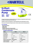 Hartell_In-duct Condensate Pump_Specsheet