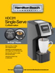 Hamilton Beach HDC311 Commercial Hospitality Single-Serve Coffee Maker Hamilton Beach HDC311 Commercial Hospitality Single-Serve Coffee Maker