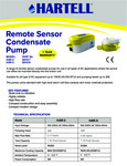 Hartell_Remote Sensor Condensate Pump_Spec sheet Hartell_Remote Sensor Condensate Pump_Spec sheet