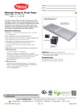 Hatco Remote Drop-In Frost Tops Specsheet Hatco Remote Drop-In Frost Tops Specsheet