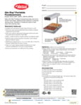 Glo-Ray Portable Foodwarmers Spec Sheet