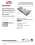 Hatco Drop-In Ice Wells Specsheet