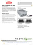 Hatco Drop-In Induction Dry Well Specsheet
