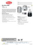 Hatco SWB Dry Soup Well Specsheet