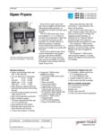 Henny Penny OFE-321-323 Electric Open Fryer Specsheet Henny Penny OFE-321-323 Electric Open Fryer Specsheet