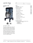 Centerline HMM30-1STD Specsheet Centerline HMM30-1STD Specsheet
