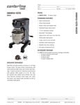 Hobart HMM10-1STD Mixer Spec Sheet