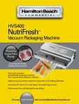 Hamilton Beach HVS400 specsheet