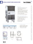Iceomatic UCG060A Spec Sheet Iceomatic UCG060A Spec Sheet
