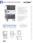 Iceomatic UCG080A Spec Sheet Iceomatic UCG080A Spec Sheet
