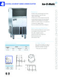 Iceomatic UCG130A Spec Sheet Iceomatic UCG130A Spec Sheet