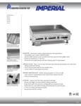 Imperial Range Liquid Propane Thermostatic Grooved Griddle Imperial Range Liquid Propane Thermostatic Grooved Griddle