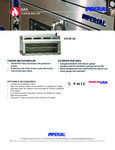 Imperial Cheese Melter Spec Sheet