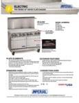 Imperial_IR-8-EW_Electric_1_Range_SpecSheet Imperial_IR-8-EW_Electric_1_Range_SpecSheet