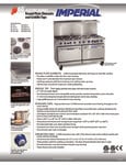 Imperial Range 60" Electric Ranges Spec Sheet
