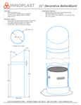 Innoplast 11 Inch Slant Top Bollard Spec Sheet