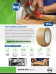 IPG Recycled Kraft Paper Carton Sealing Tape Sell sheet