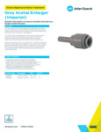 JG Drinks Grey Acetal Enlarger (Imperial) Data Sheet JG Drinks Grey Acetal Enlarger (Imperial) Data Sheet