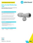 JG Drinks Grey Acetal Reducing Tee Data Sheet