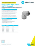 JG Drinks Grey Acetal Rigid Elbow (NPTF Thread) Data Sheet JG Drinks Grey Acetal Rigid Elbow (NPTF Thread) Data Sheet