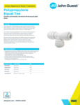 JG Drinks Polypropylene Equal Tee Data Sheet