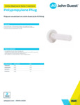 JG Drinks Polypropylene Plug Data Sheet