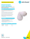 JG Drinks Polypropylene Reducing Elbow Data Sheet JG Drinks Polypropylene Reducing Elbow Data Sheet