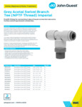 JG Drinks Swivel Branch Tee (NPTF Thread) Imperial Data Sheet