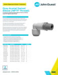 JG Drinks Swivel Elbow (NPTF Thread) Data Sheet JG Drinks Swivel Elbow (NPTF Thread) Data Sheet