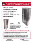 JL Industries Ambassador Series Fire Rated Cabinets Specsheet