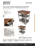 John Boos & Co. WAL-CUCE SpecSheet John Boos & Co. WAL-CUCE SpecSheet