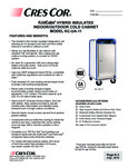 Cres Cor KoldCube 3 Insulated Cabinet Spec Sheet 