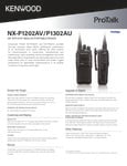 Kenwood NX-P1202 AV1302AU Spec Sheet