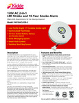 Kidde 21026872 Specsheet Kidde 21026872 Specsheet
