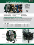 King Electric Direct Drive Drum Fan Specsheet King Electric Direct Drive Drum Fan Specsheet