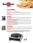 Krampouz Crepe Maker Spec Sheet Krampouz Crepe Maker Spec Sheet