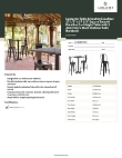 Lancaster Table & Seating 164B28SPABK Specsheet