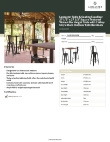 Lancaster Table & Seating 164B28SWABK Specsheet