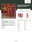 Lancaster Table & Seating 164B3048RED Specsheet