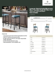 Lancaster Table & Seating 164BBRBDBLKD Specsheet