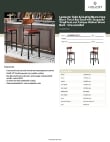 Lancaster Table & Seating 164BBRBUWKD Specsheet