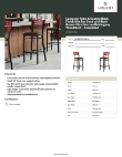 Lancaster Table & Seating 164BBSMVDBAS Specsheet