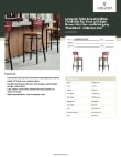 Lancaster Table & Seating 164BBSMVLBKD Specsheet
